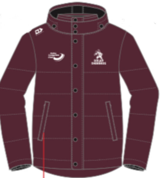 Devils Maroon Puffer Jacket