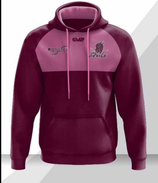 2026 Hoodie Pink/Maroon - PRE ORDER - Delivery April 2026