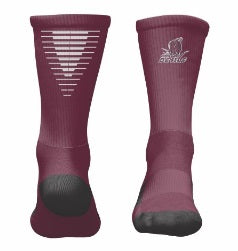 Crew Socks Maroon