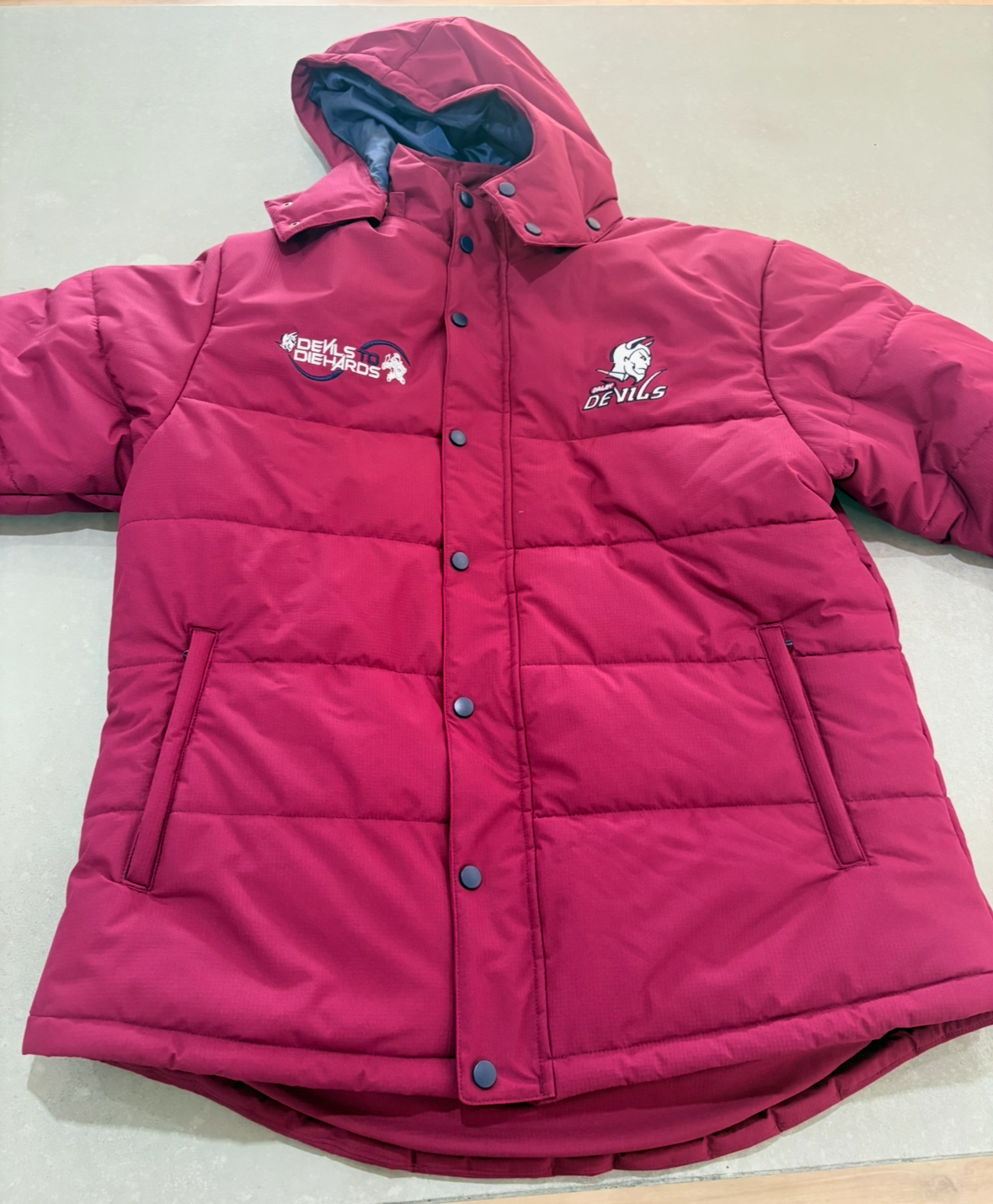 Devils Maroon Puffer Jacket - Pre Order for 2027